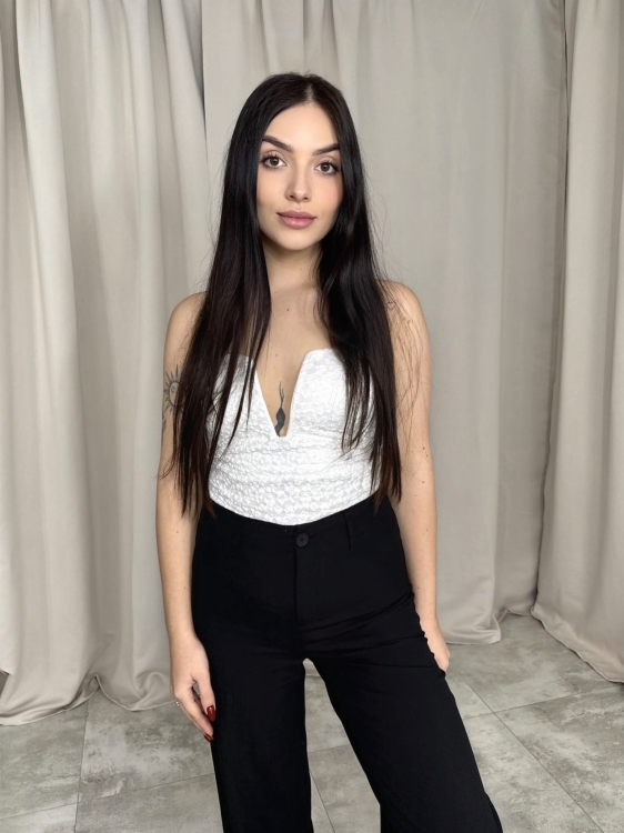 Body koronkowe białe