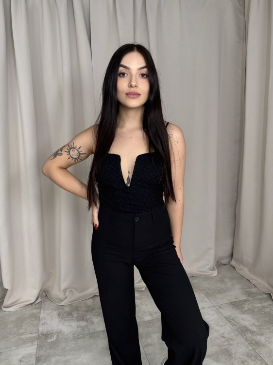 Body koronkowe czarne
