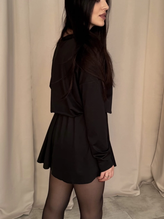 Sukienka - Kombinezon masełkowy czarny