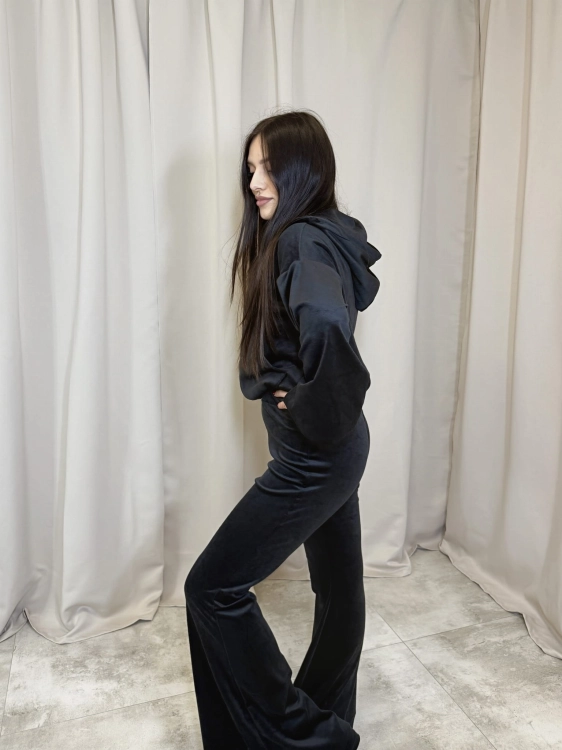Komplet Dresowy VELVET FLARE Czarny