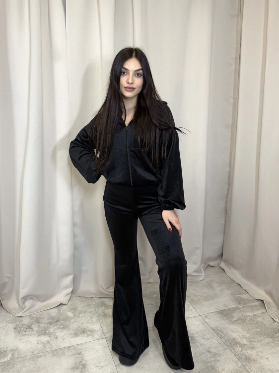 Komplet Dresowy VELVET FLARE Czarny